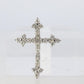 Platinum Diamond Cross Pendant. PT900 0.5ct Diamond Crucifix Pendant.