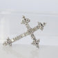 Platinum Diamond Cross Pendant. PT900 0.5ct Diamond Crucifix Pendant.