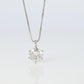 Large Diamond solitaire pendant. Platinum Pt900 Round diamond 0.5CT Necklace