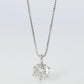 Large Diamond solitaire pendant. Platinum Pt900 Round diamond 0.5CT Necklace