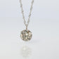 Large Diamond solitaire pendant. Platinum Pt900 Round diamond 0.5CT Necklace