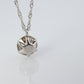 Large Diamond solitaire pendant. Platinum Pt900 Round diamond 0.5CT Necklace