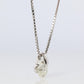 Large Diamond solitaire pendant. Platinum Pt900 Round diamond 0.59CT Necklace
