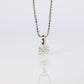 Large Diamond solitaire pendant. Platinum Pt900 Round diamond 0.59CT Necklace