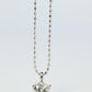 18k Diamond solitaire pendant. 18k White Gold Round diamond 0.40CT Necklace