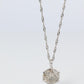Large Diamond solitaire pendant. Platinum Pt900 Round diamond 0.6CT Necklace