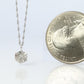 Large Diamond solitaire pendant. Platinum Pt900 Round diamond 0.6CT Necklace