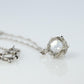 Large Diamond solitaire pendant. Platinum Pt900 Round diamond 0.6CT Necklace