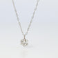 Large Diamond solitaire pendant. Platinum Pt900 Round diamond 0.3CT Necklace