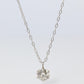 Large Diamond solitaire pendant. Platinum Pt900 Round diamond 0.3CT Necklace