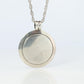 Tiffany and Co LOGO Pendant. 18k Sterling Silver 925 Medallion Coin Necklace.