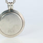 Tiffany and Co LOGO Pendant. 18k Sterling Silver 925 Medallion Coin Necklace.