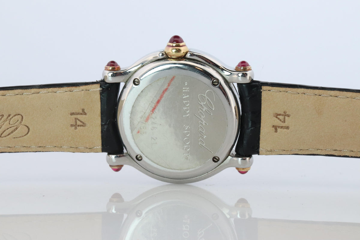 Chopard Happy Sport Moon and Stars Diamond Watch. Chopard LUC 27/8246-21 Ladies