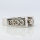 14-Karat-Diamant-Solitär mit Akzenten. 1,09ctw Diamanten Vintage 14k Verlobungs- oder Ehering.