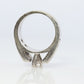14-Karat-Diamant-Solitär mit Akzenten. 1,09ctw Diamanten Vintage 14k Verlobungs- oder Ehering.