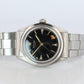 ROLEX Watch. Rolex ref. 6022 Rare Black Dial 1960s Mens Rolex watch.