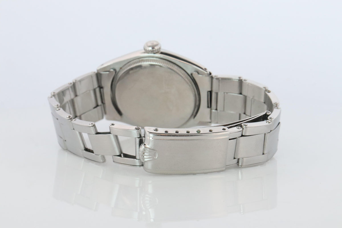 ROLEX Watch. Rolex ref. 6022 Rare Black Dial 1960s Mens Rolex watch.