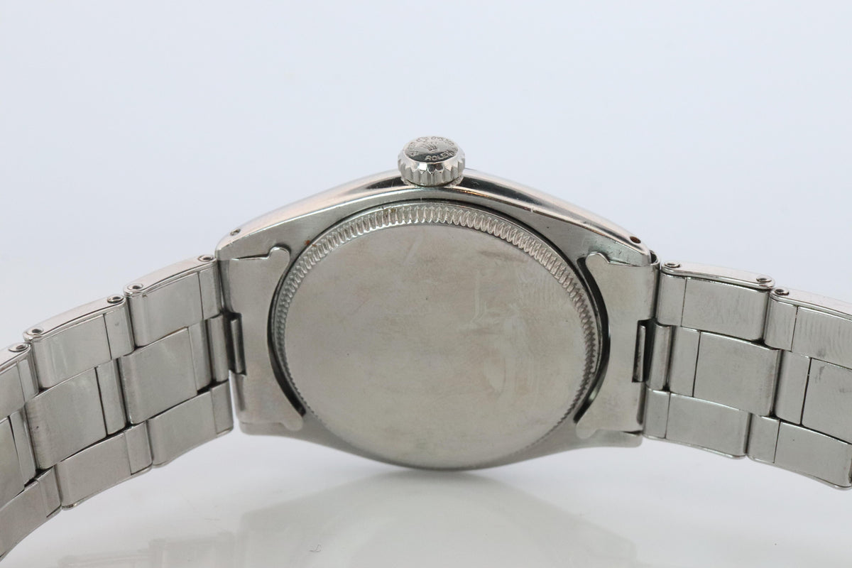 ROLEX Watch. Rolex ref. 6022 Rare Black Dial 1960s Mens Rolex watch.