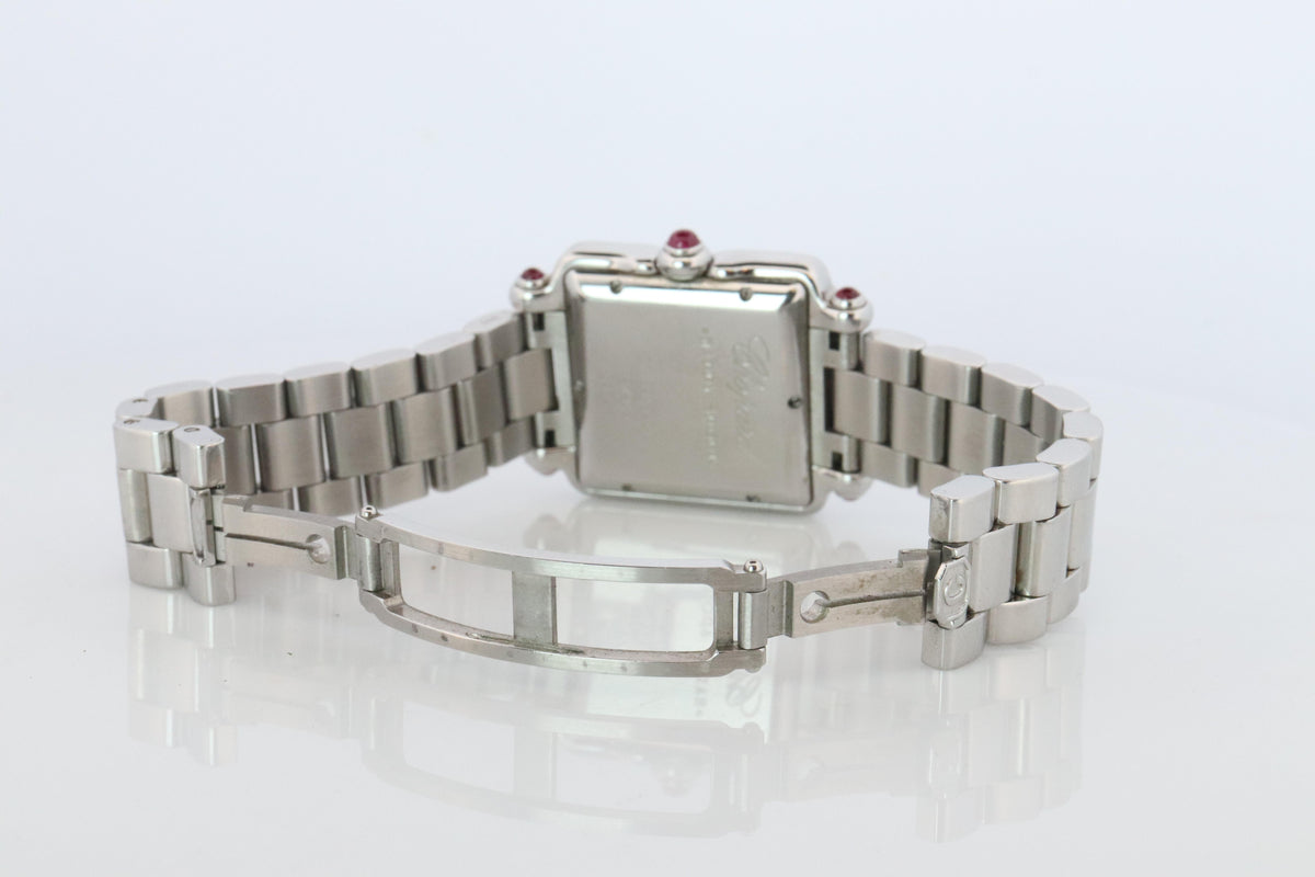 Chopard Happy Sport Square Diamond Watch. Chopard LUC 27/8349-21 Ladies
