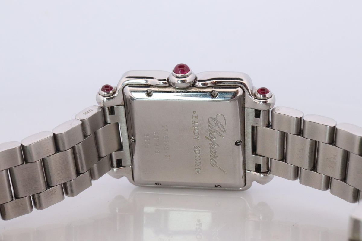 Chopard Happy Sport Square Diamond Watch. Chopard LUC 27/8349-21 Ladies