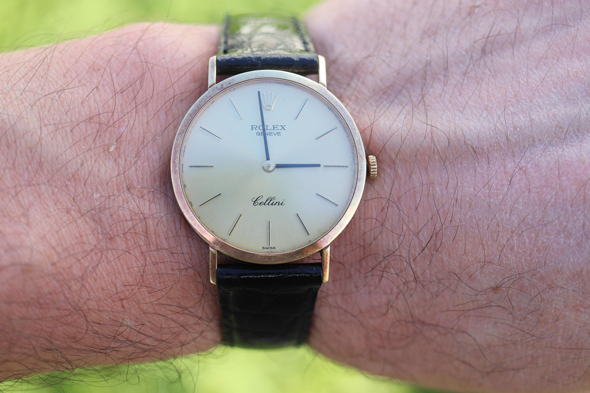 Genuine 18k Rolex Watch. 18k YG Rolex CELLINI 4112.