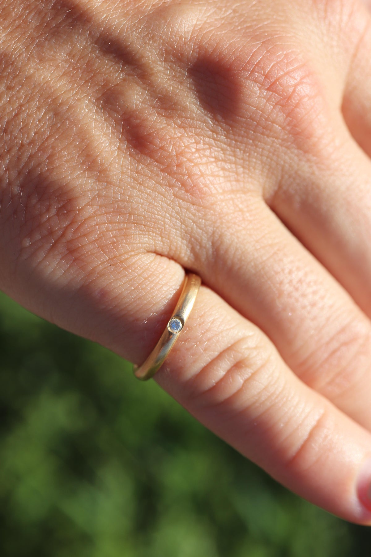 18k POMELATTO Ring. 18k yellow Gold Diamond Solitaire Lucciole Pomellato