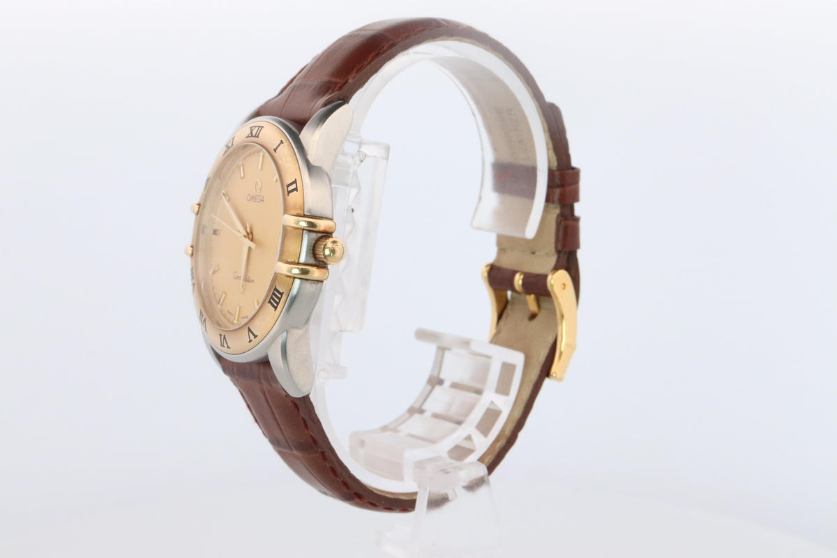 Omega Watch. Mens Omega 34mm Constellation Manhattan 18k SS