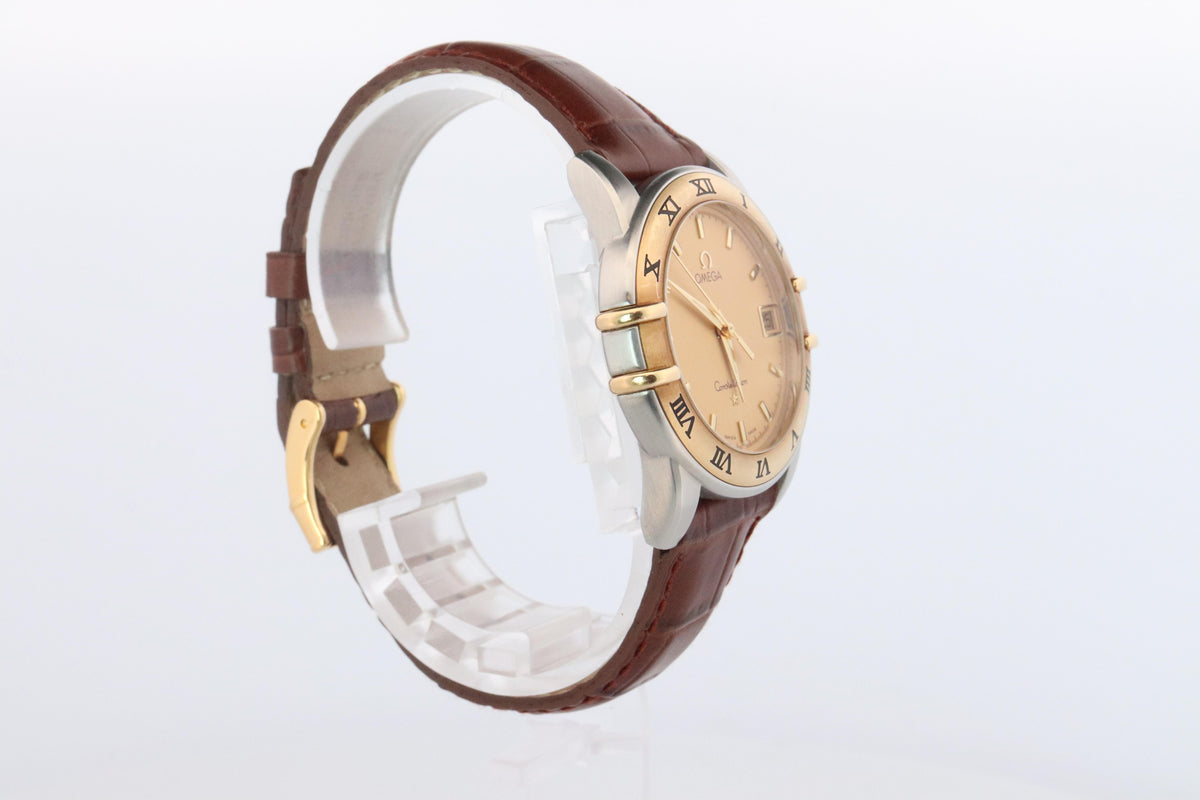 Omega Watch. Mens Omega 34mm Constellation Manhattan 18k SS
