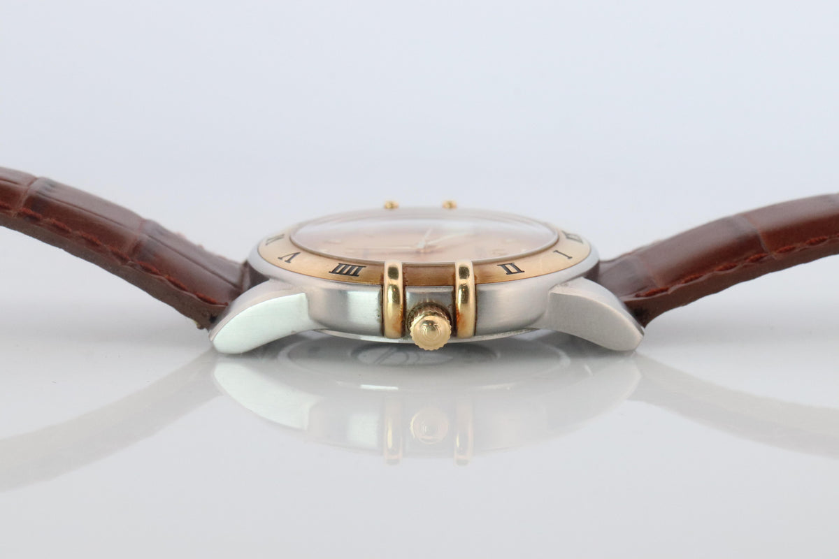 Omega Watch. Mens Omega 34mm Constellation Manhattan 18k SS
