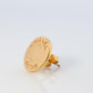 Chanel Earrings. Genuine CC CHANEL Round LOGO Chanel Paris Single earring