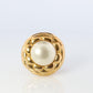 Chanel Earrings. Genuine CC CHANEL Pearl Flower Round earring
