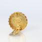 Chanel Earrings. Genuine CC CHANEL Round LOGO Bottle Cap Single earring