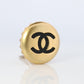 Chanel Earrings. Genuine CC CHANEL Round LOGO Bottle Cap Single earring