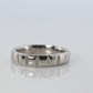 Chanel Ring. Genuine CHANEL PT950 Platinum Chocolate Bar band