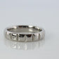 Chanel Ring. Genuine CHANEL PT950 Platinum Chocolate Bar band
