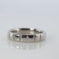 Chanel Ring. Genuine CHANEL PT950 Platinum Chocolate Bar band