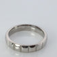 Chanel Ring. Genuine CHANEL PT950 Platinum Chocolate Bar band