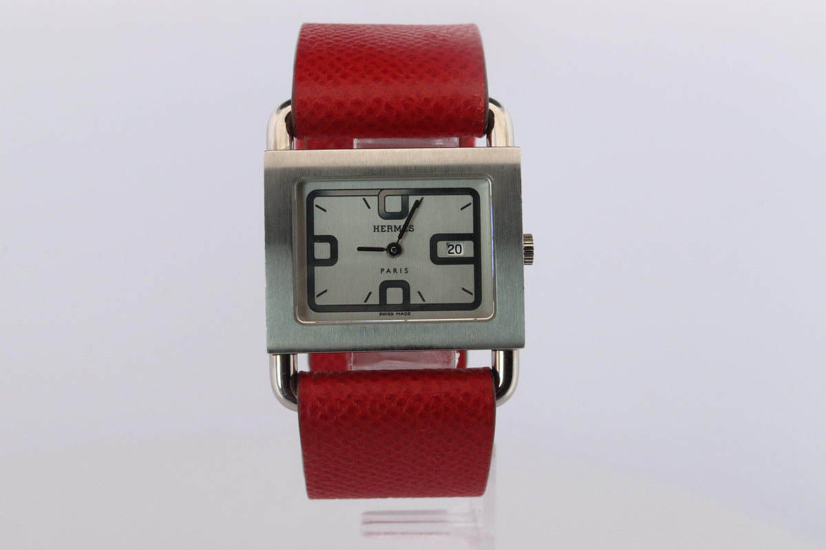 Genuine HERMES BA1.510. Hermes Barenia Stainless Steel Watch.