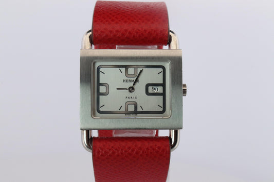 Genuine HERMES BA1.510. Hermes Barenia Stainless Steel Watch.