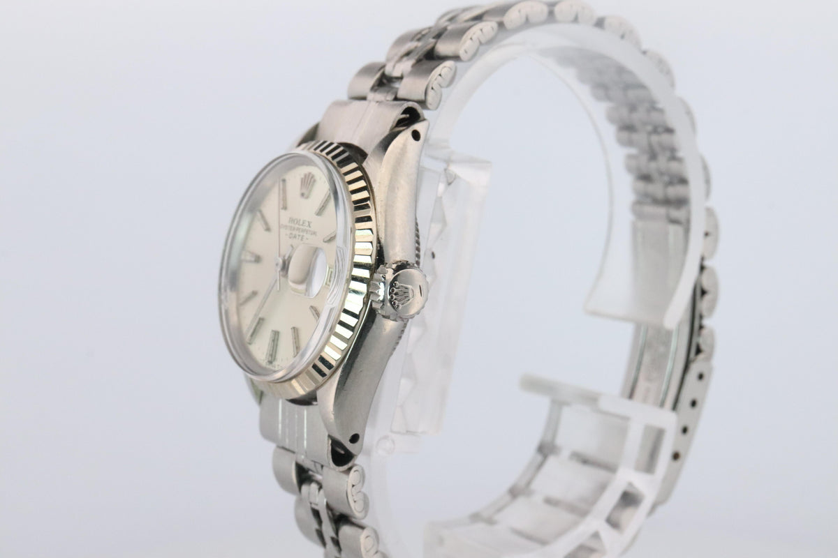 Genuine Rolex 6517 Oyster Perpetual Watch. Ladies ROLEX Automatic WG Bezel.