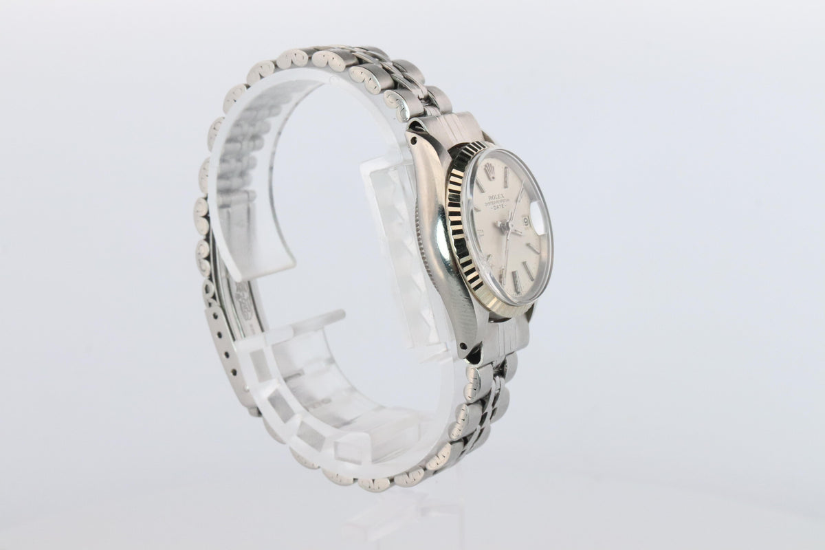 Genuine Rolex 6517 Oyster Perpetual Watch. Ladies ROLEX Automatic WG Bezel.