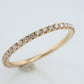 Preowned Van Cleef Arpels FELICITE band. 18k YG VCA Diamond Eternity ring.