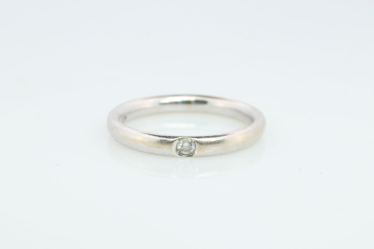 18k POMELATTO Ring. 18k White Gold Diamond Solitaire Lucciole Pomellato