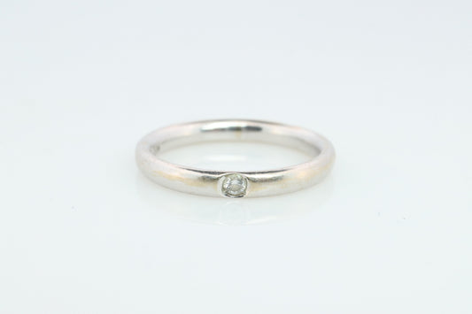 18k POMELATTO Ring. 18k White Gold Diamond Solitaire Lucciole Pomellato