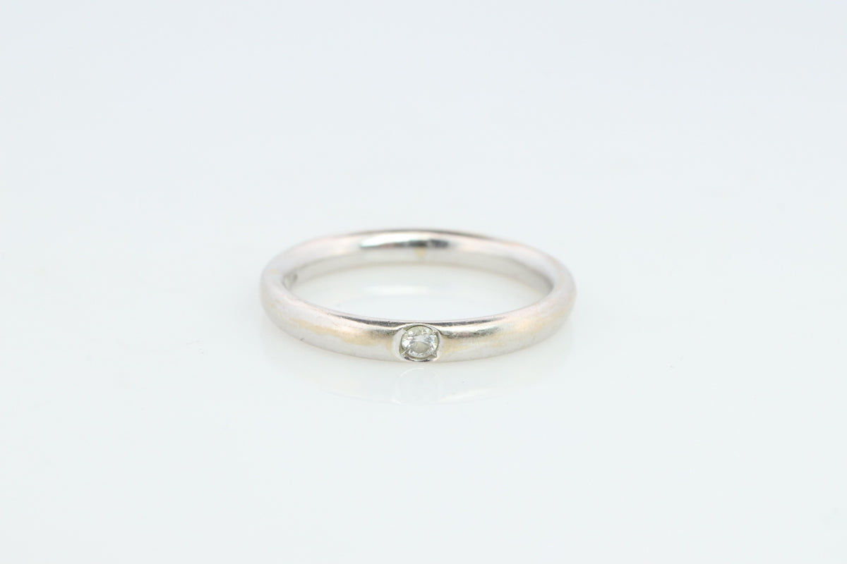 18k POMELATTO Ring. 18k White Gold Diamond Solitaire Lucciole Pomellato
