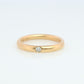 18k POMELATTO Ring. 18k yellow Gold Diamond Solitaire Lucciole Pomellato