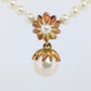 Vintage Tiffany Co Pearl Necklace. 18k YG Tiffany Pearl Pendant Strand.