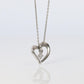 Yondo Sea necklace. 4℃ PT850 Platinum Heart Diamond Pendant.