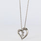 Yondo Sea necklace. 4℃ PT850 Platinum Heart Diamond Pendant.