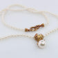 Vintage Tiffany Co Pearl Necklace. 18k YG Tiffany Pearl Pendant Strand.